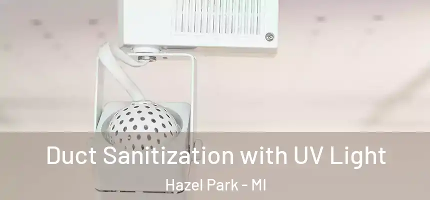  Duct Sanitization with UV Light Hazel Park - MI